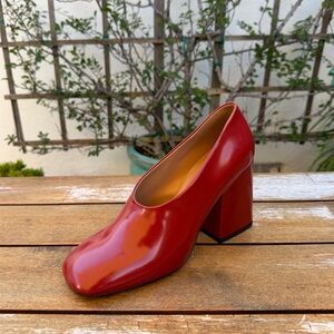 MARNI patent leather block heels